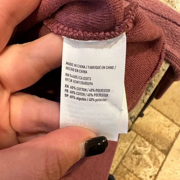 American Eagle XXS Pullover Mauve - Picture 5 of 5